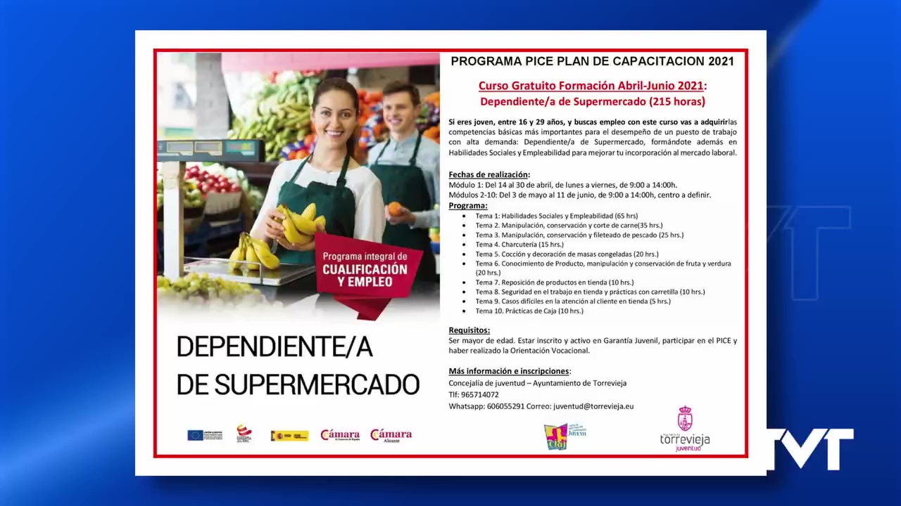 Imagen de Segunda edición del curso de dependiente de supermercado