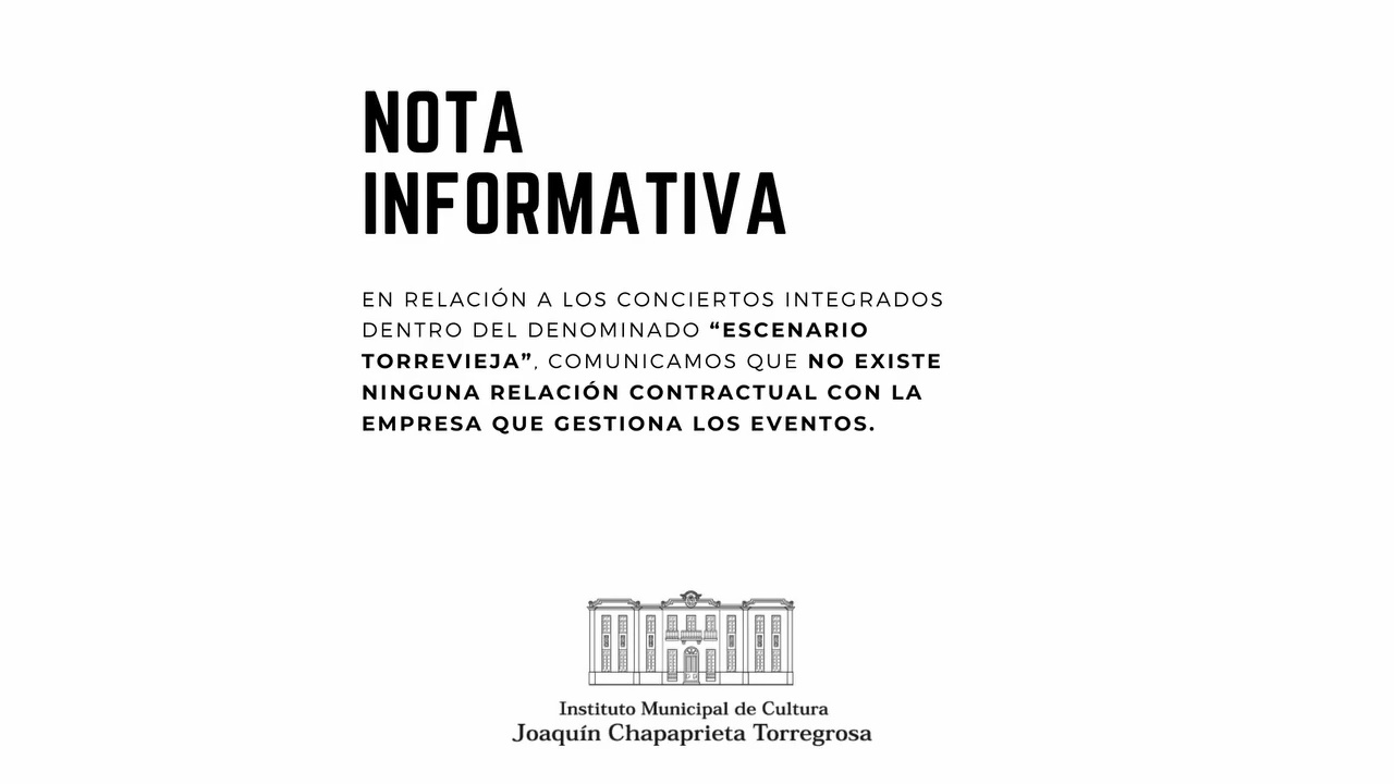 Imagen de El IMC asegura que no existe relación contractual con los conciertos de 