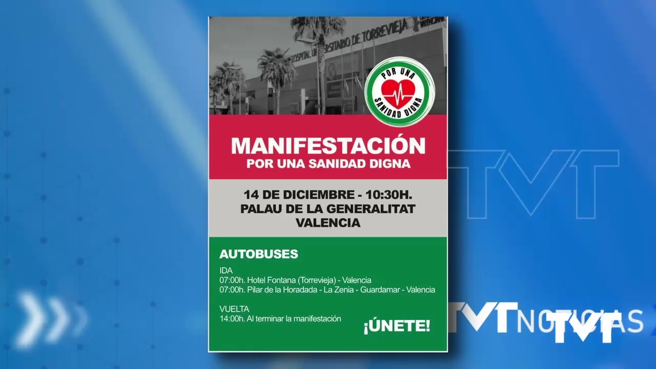 Imagen de Autobús desde Torrevieja a Valencia para participar en la manifestación por Una Sanidad Digna