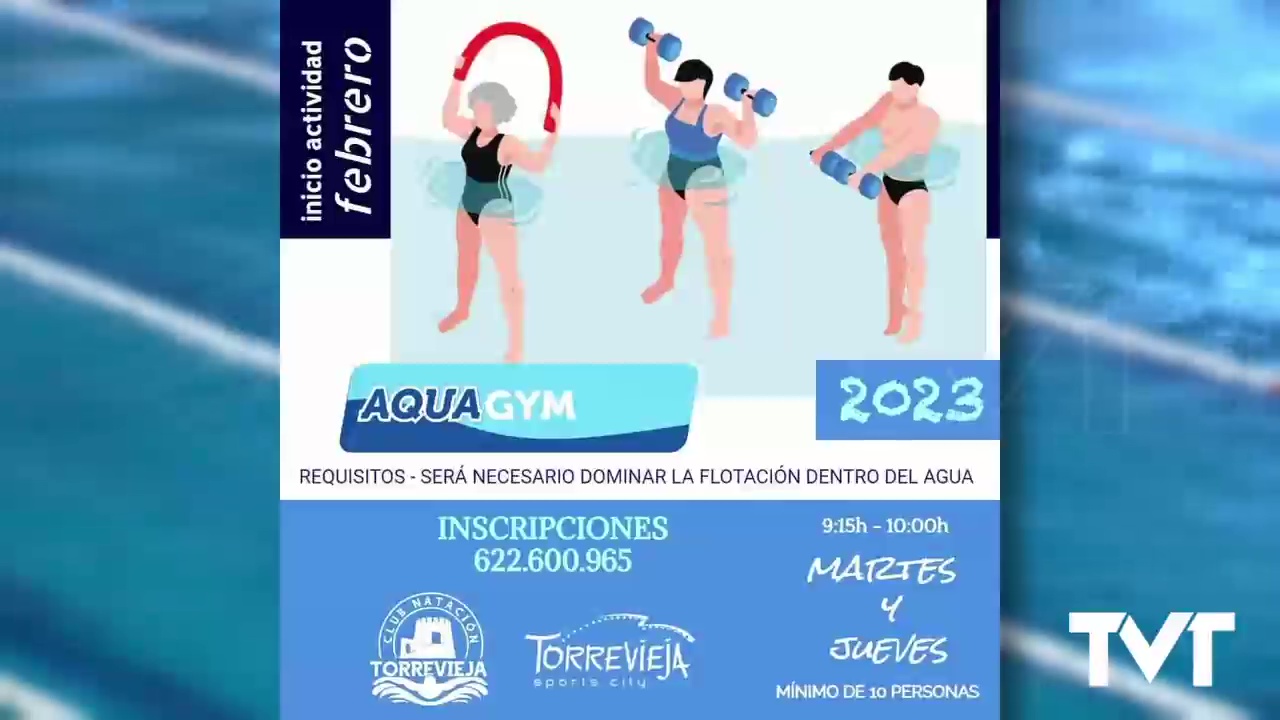 Imagen de El Club Natación Torrevieja impartirá este año clases dirigidas de Aquagym
