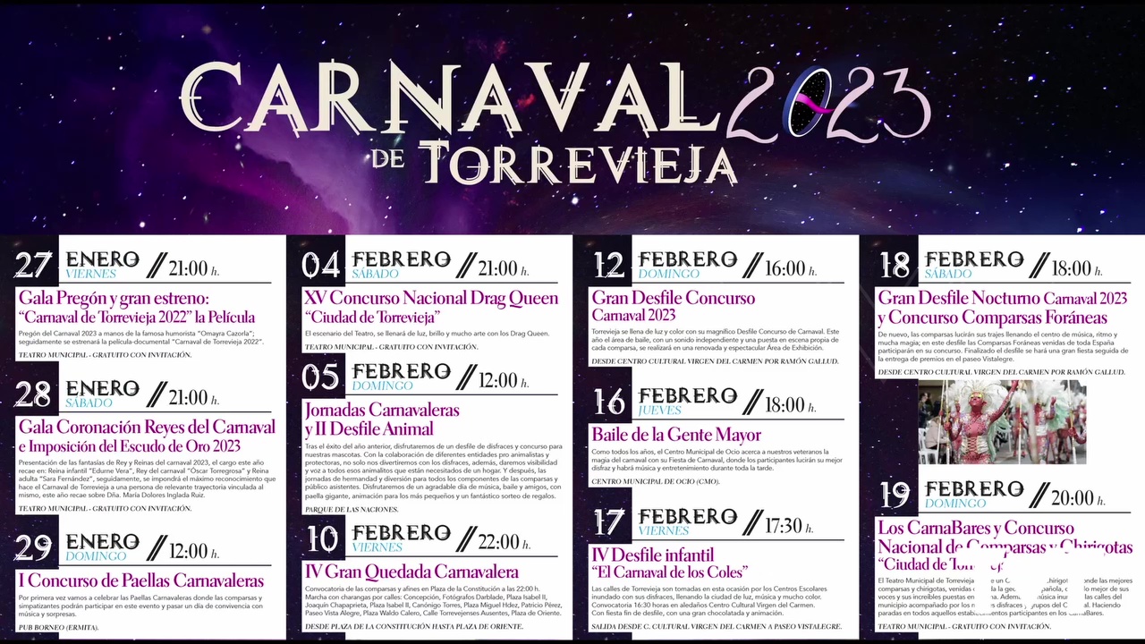 Imagen de Ya están disponibles en taquilla las entradas para los actos del Carnaval