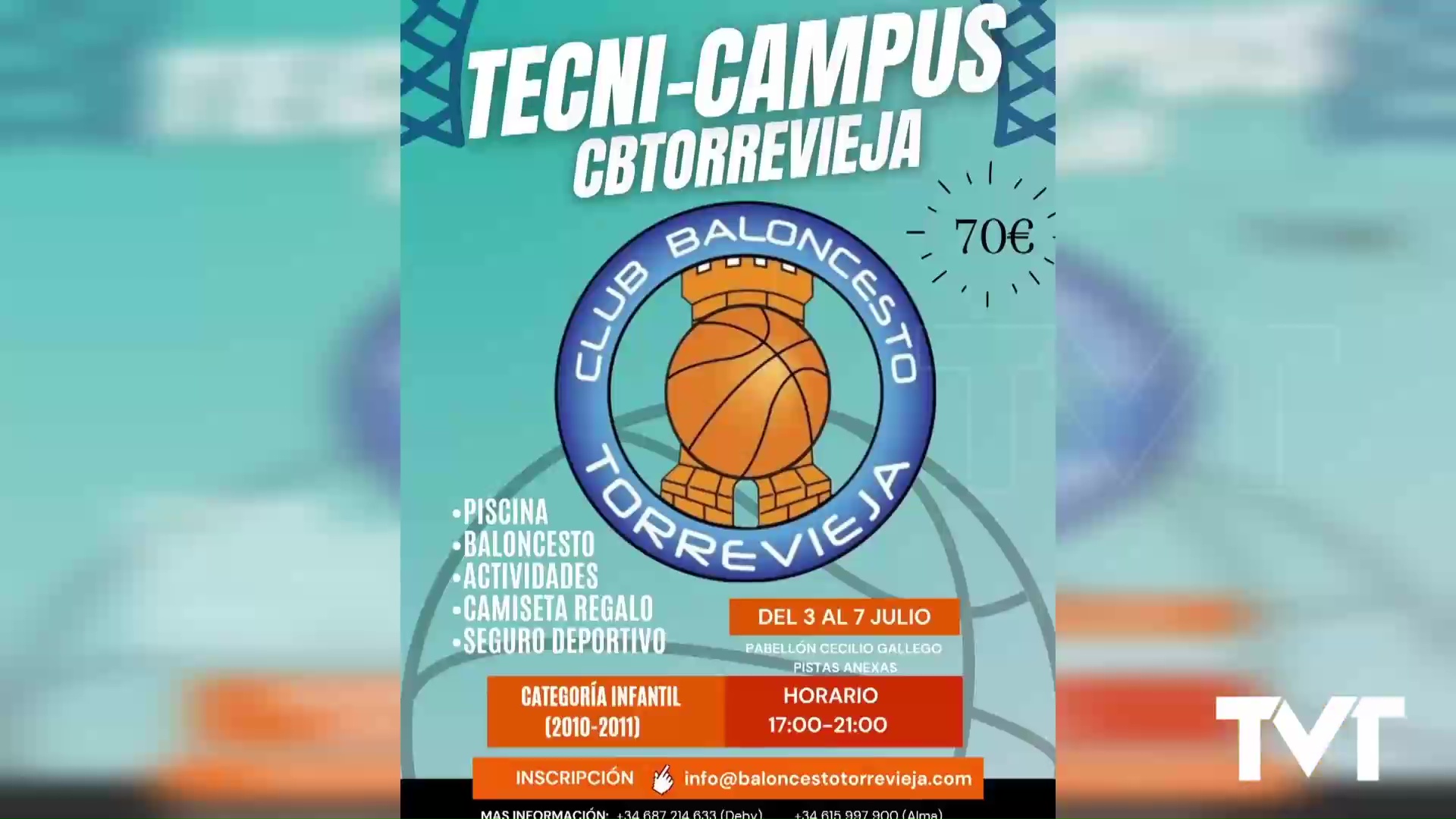 Imagen de El Club baloncesto Torrevieja celebrará tres campus en julio
