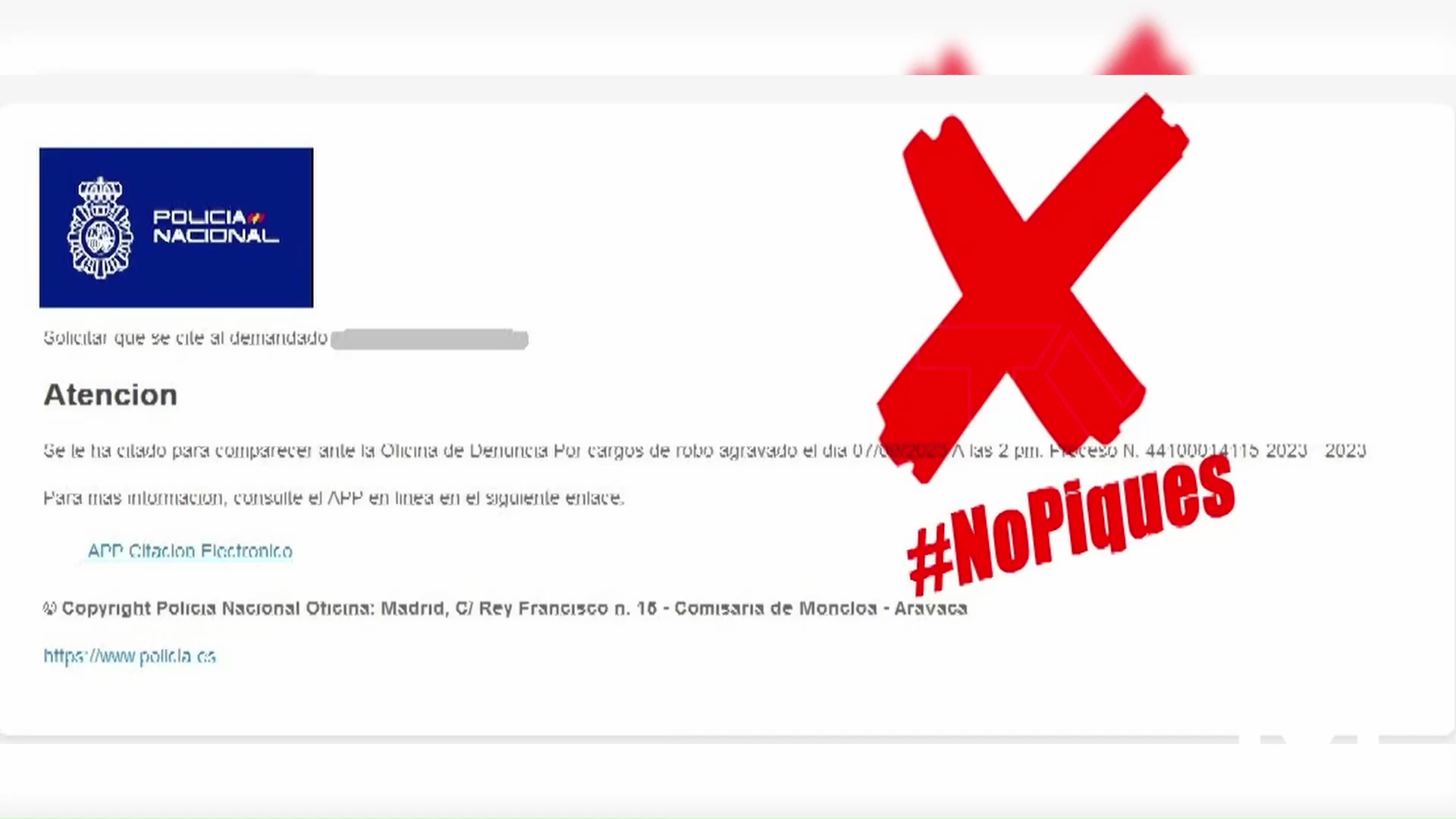 Imagen de Policía Nacional advierte: Nueva oleada de envío de mails fraudulentos