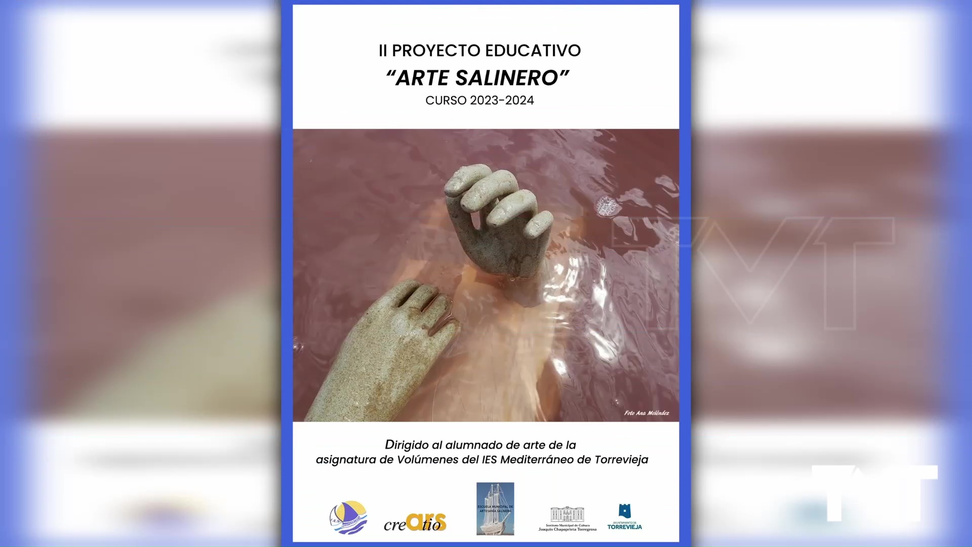 Imagen de Ars Creatio y el IES Mediterráneo, con la artesanía salinera 