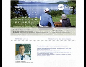 Imagen de USP San Jaime edita un calendario de hábitos de vida saludables