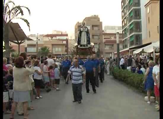Imagen de San Pedro Arrepentido Patrón de La Mata fue sacado en procesión por las calles de la pedanía