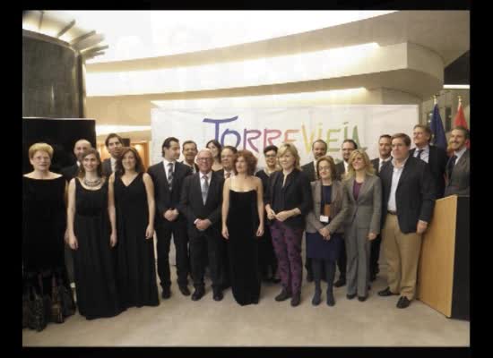 Imagen de Torrevieja hace historia en la sede del Parlamento Europeo