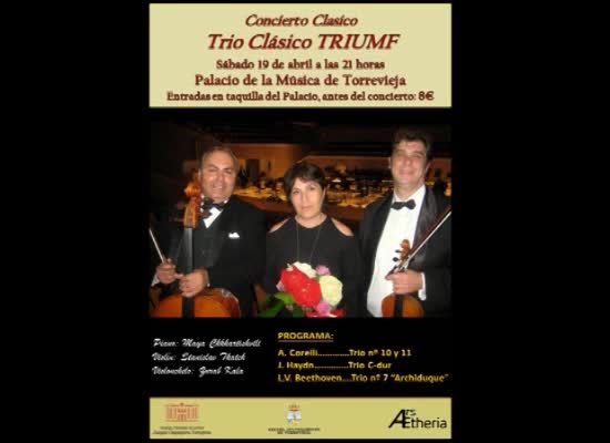 Imagen de El Trio Clásico Triumf actuará el 19 de abril en el Palacio de la Música de Torrevieja