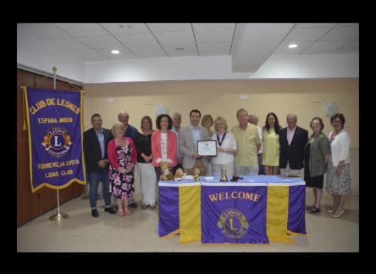 Imagen de Torrevieja Costa Lions nombra miembro de honor al alcalde de Torrevieja