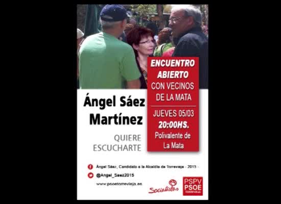 Imagen de El comité electoral del PSOE organiza un encuentro de su candidato con los vecinos de La Mata
