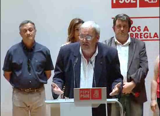 Imagen de El PSOE celebra su primer mitin electoral en el Palacio de la Música
