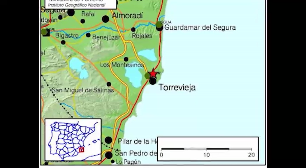 Imagen de Un terremoto de 2,7 de magnitud con epicentro al sureste de Los Montesinos