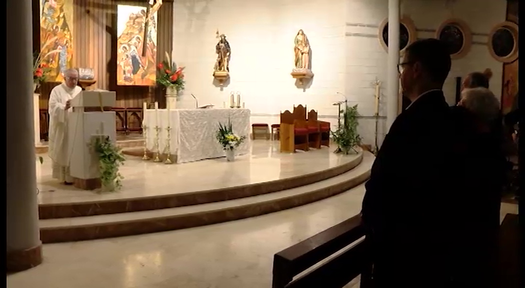 Imagen de Bendecida la nueva imagen y altar de San Martín de Porres