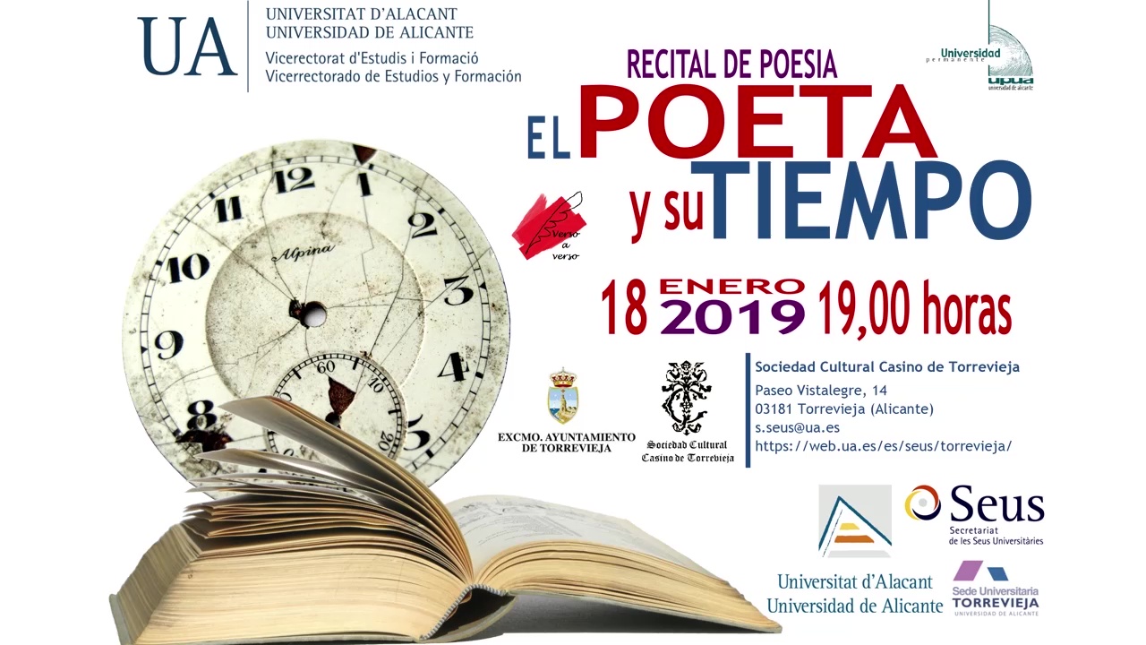 Imagen de Recital de poesía de la mano de la Universidad Permanente de la UA