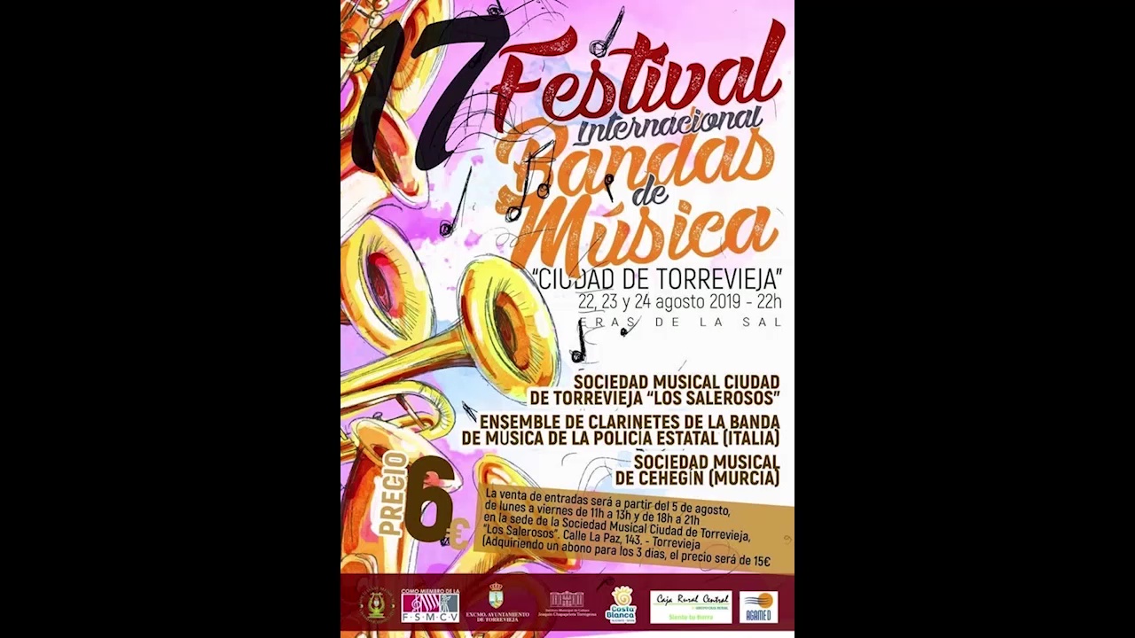 Imagen de Este jueves arranca el 17º Festival Internacional de Bandas de Música «Ciudad de Torrevieja»