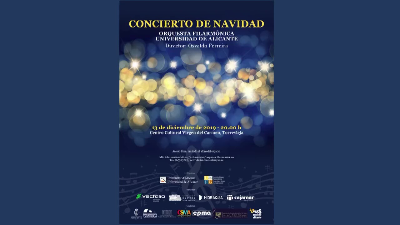 Imagen de La Orquesta Filarmónica de la UA ofrece tres actuaciones esta semana en Elda, Torrevieja y Alicante