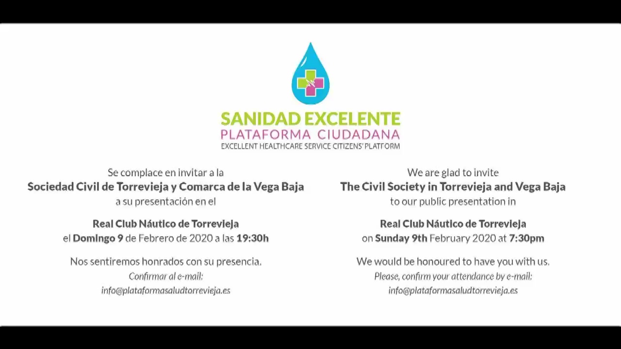 Imagen de Se crea una plataforma ciudadana por la defensa de la calidad sanitaria en Torrevieja y Vega Baja