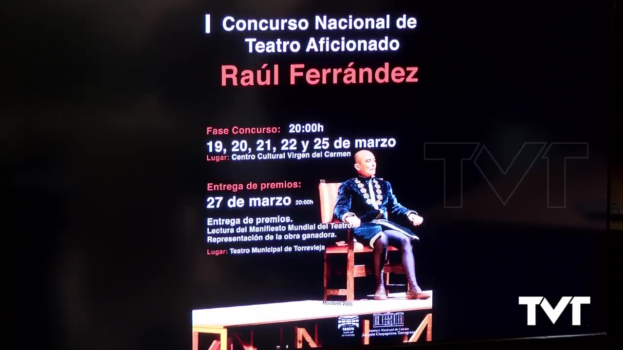 Imagen de Torrevieja se prepara para el I Concurso Nacional de Teatro Aficionado «Raúl Ferrández»
