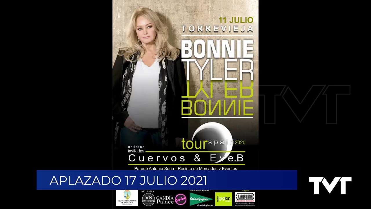 Imagen de Se aplaza el concierto de la cantante Bonnie Tyler en Torrevieja