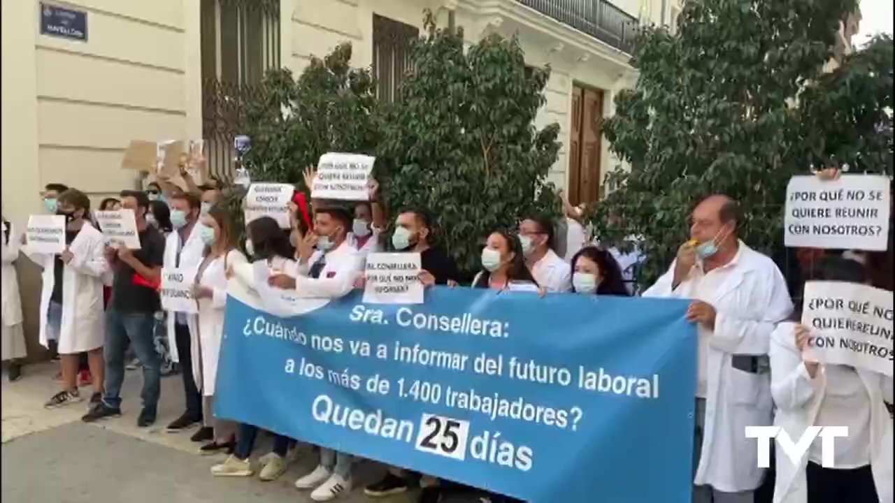 Imagen de El comité de empresa del Hospital traslada su protesta a las Cortes