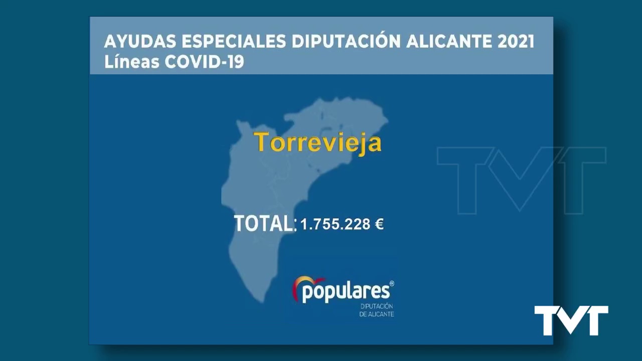 Imagen de Torrevieja recibe de Diputación 1.755.000 euros para ayudas COVID 19