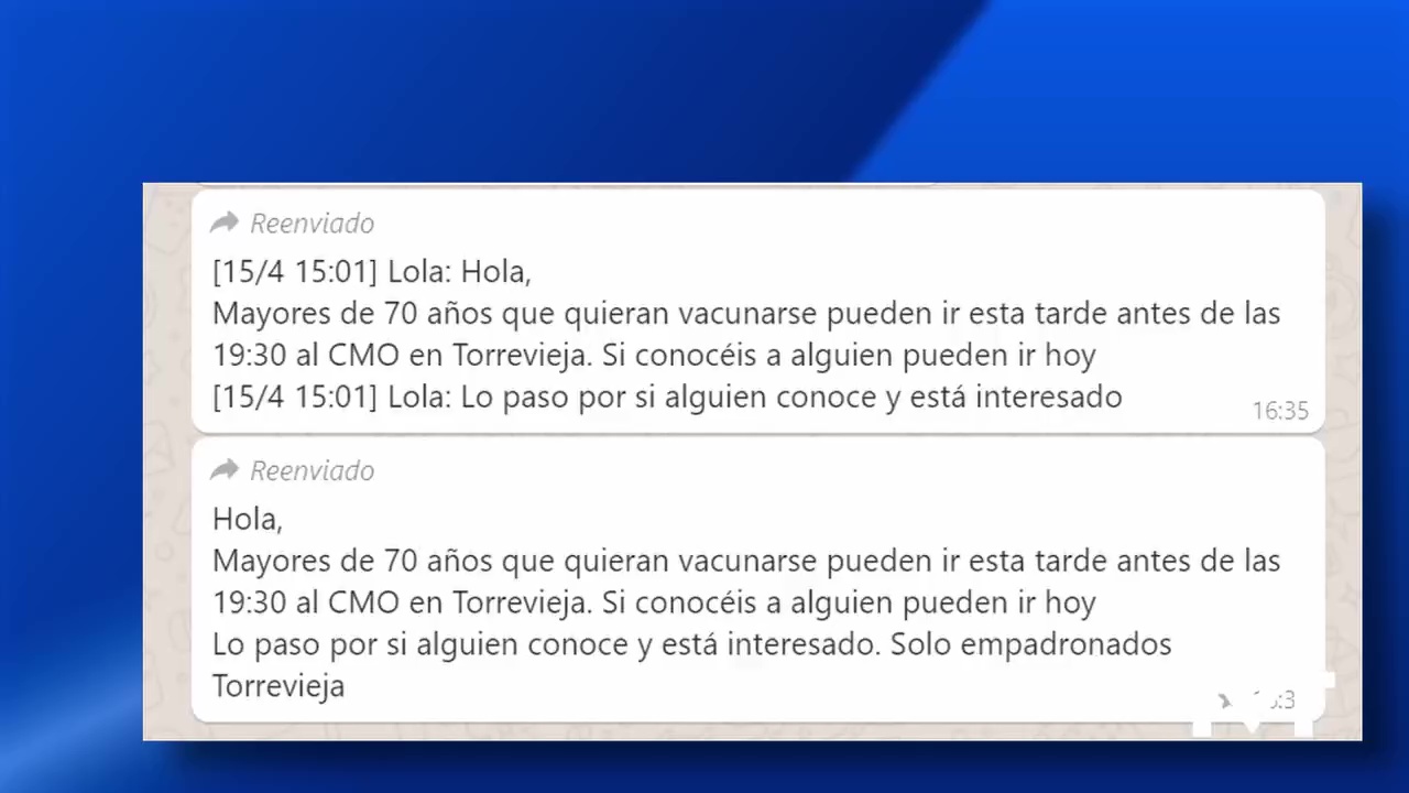 Imagen de Atención a los WhatsApp y audios que están haciendo llegar en Torrevieja