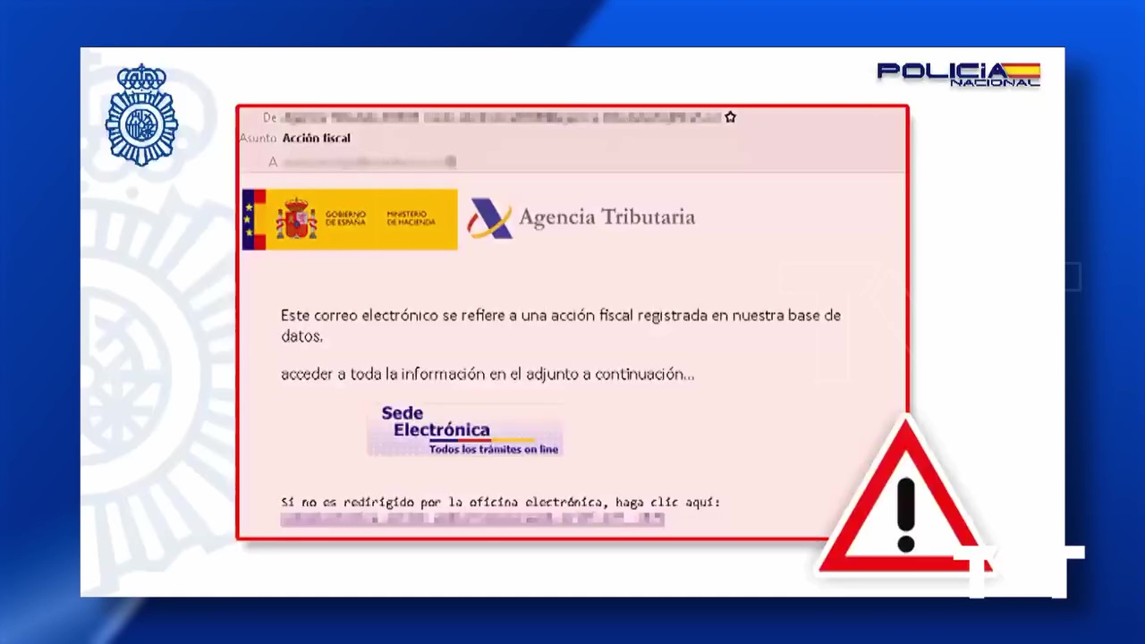Imagen de Policía Nacional alerta sobre nuevo Phishing en periodo de declaraciones de la Renta