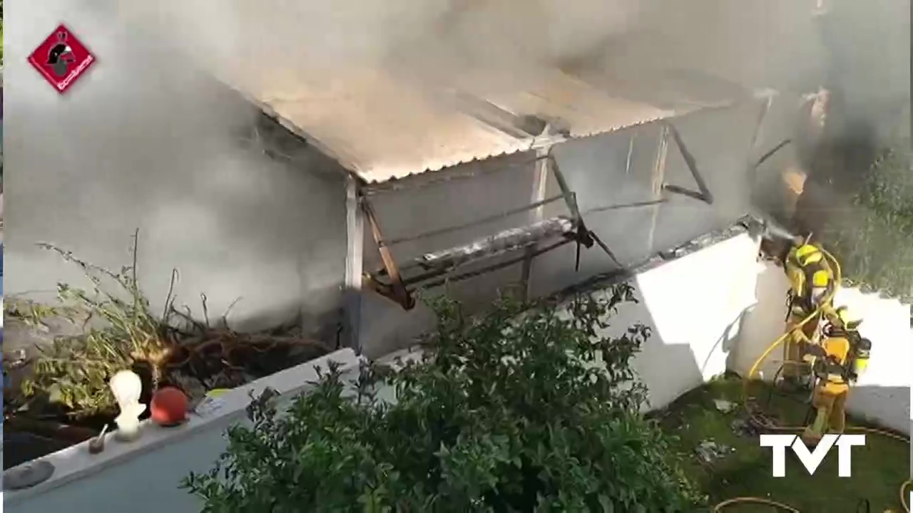 Imagen de Incendio en una vivienda ubicada en El Chaparral