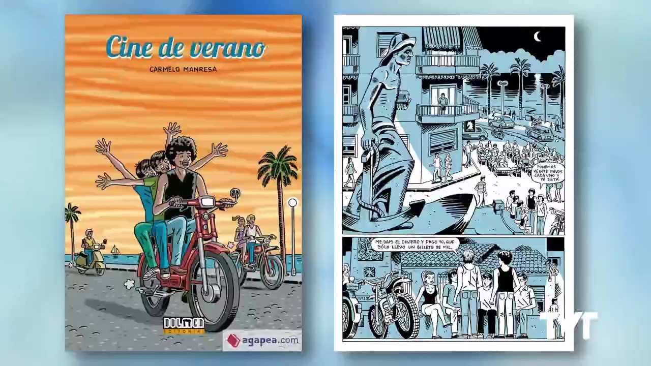 Imagen de «Cine de verano», la novela gráfica que muestra a Torrevieja antes del boom inmobiliario