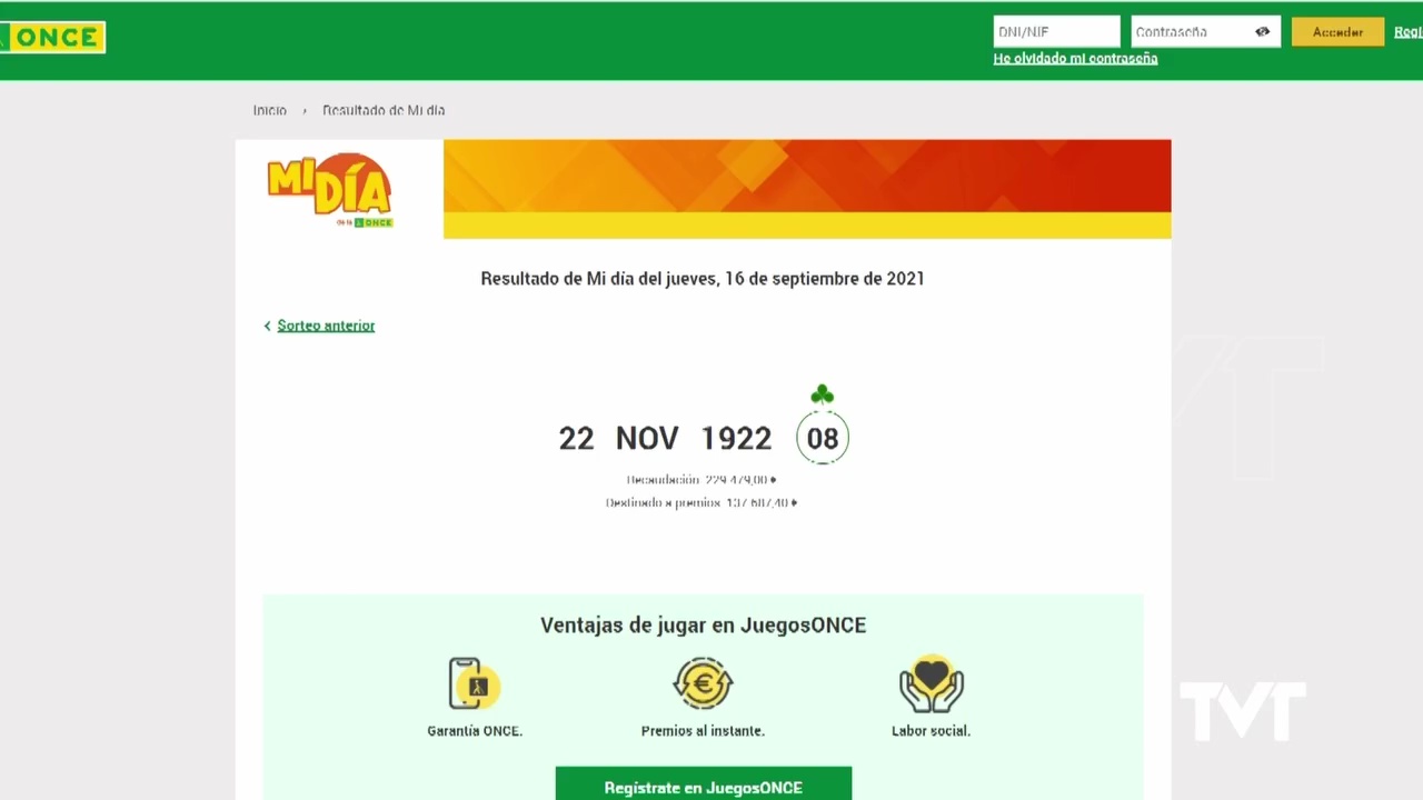 Imagen de La nueva lotería de la ONCE «Mi día» reparte suerte en Torrevieja