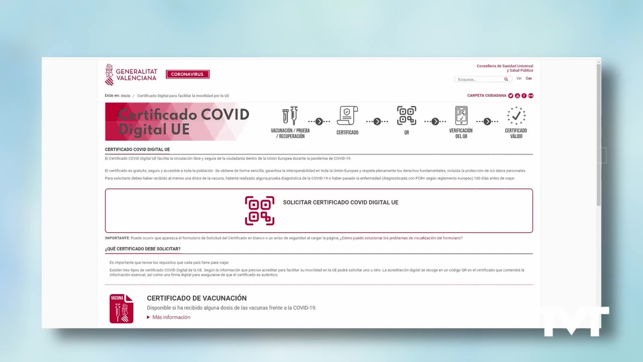 Imagen de GV elevará al TSJCV una propuesta para aplicar el Pasaporte Covid en la Comunidad Valenciana