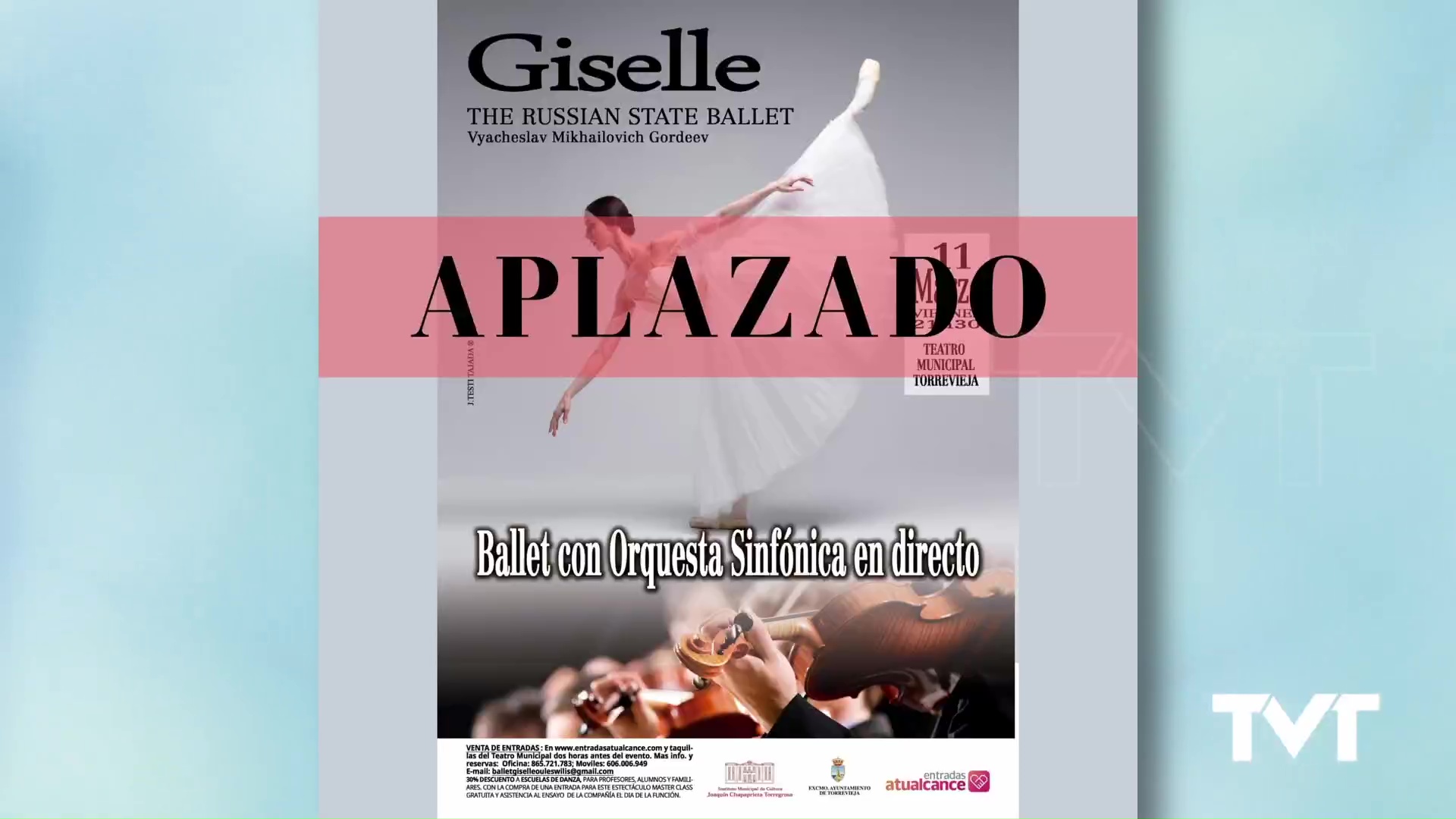 Imagen de El espectáculo Giselle se aplaza ante la imposibilidad de los artistas de salir de Rusia