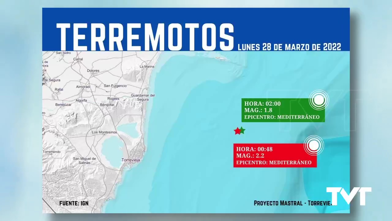 Imagen de Dos terremotos a unos 22 kilómetros de la costa de Torrevieja