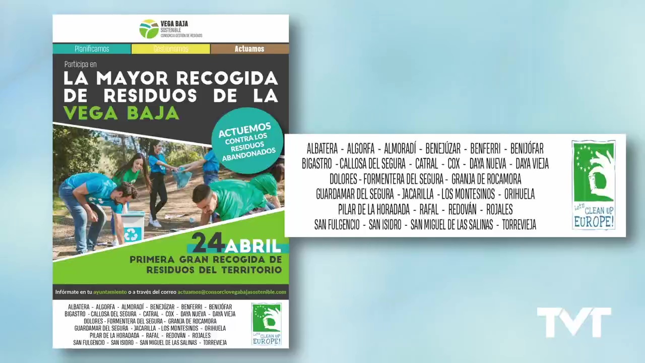 Imagen de El Consorcio de la Vega Baja organiza la mayor recogida voluntaria de residuos del territorio