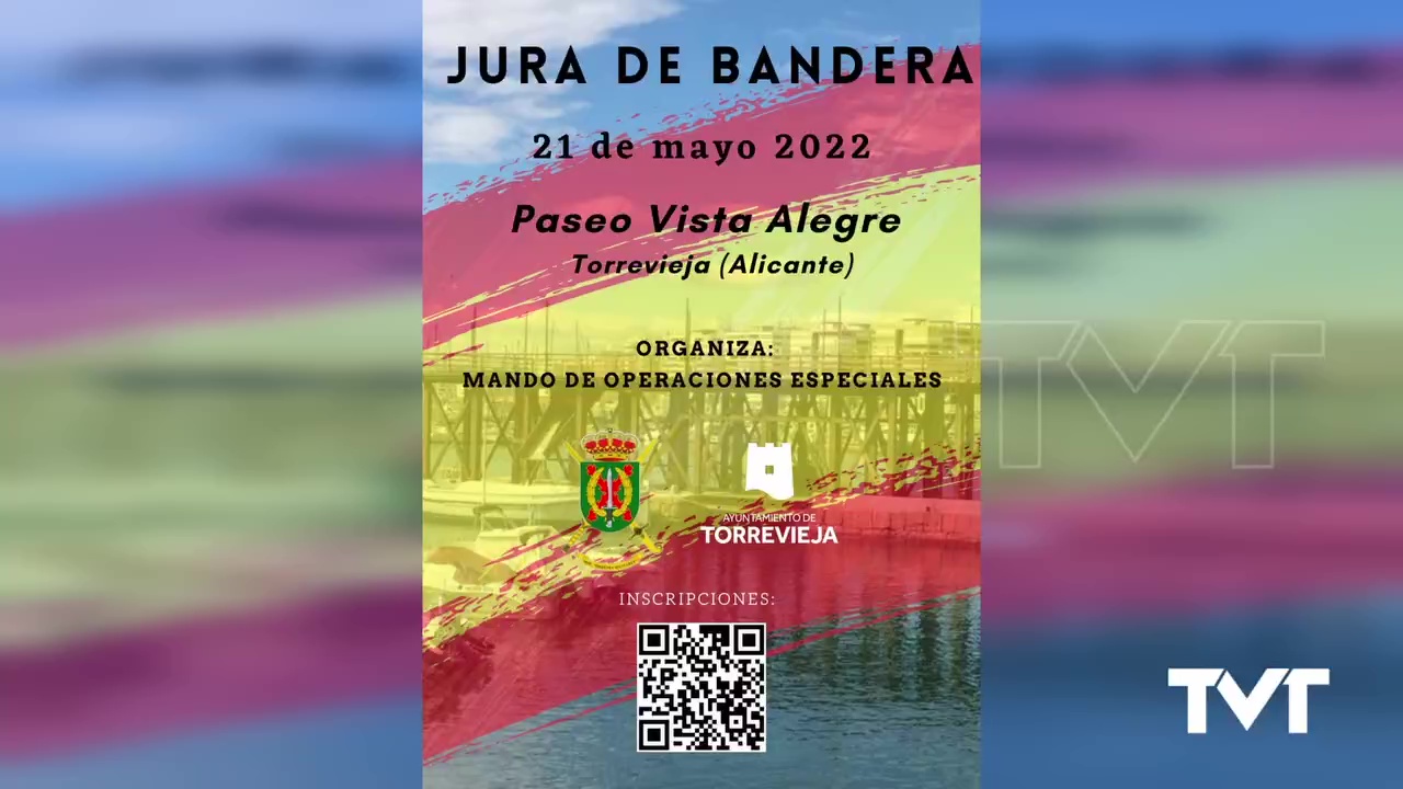 Imagen de Jura de bandera para civiles, el 21 de mayo, en Torrevieja