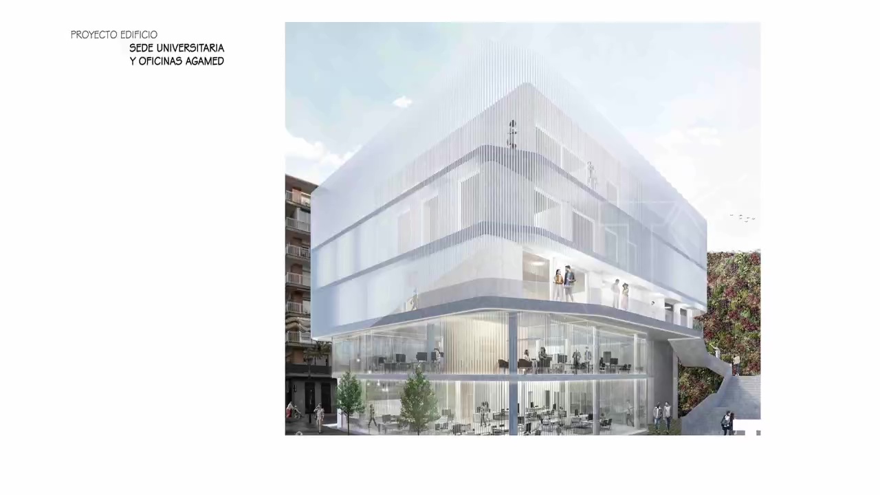 Imagen de Un nuevo edificio vanguardista albergará la sede universitaria y las oficinas de Agamed