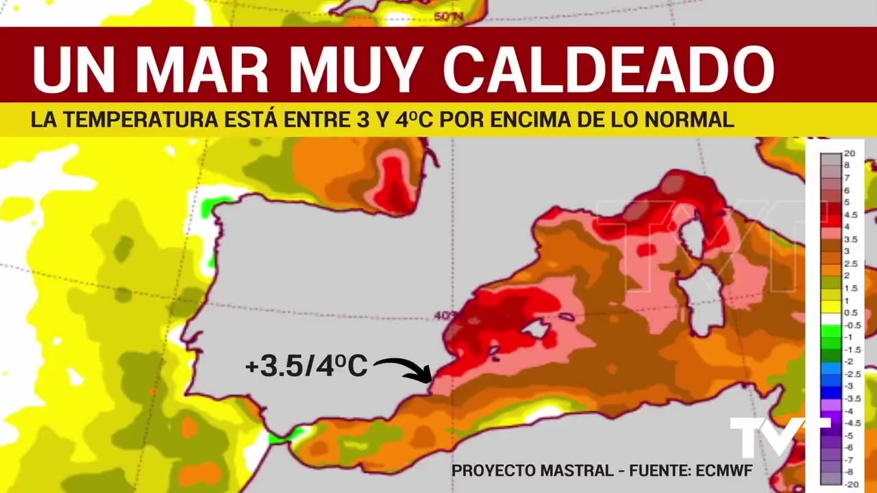 Imagen de Un mar Mediterráneo con temperaturas por encima de lo normal