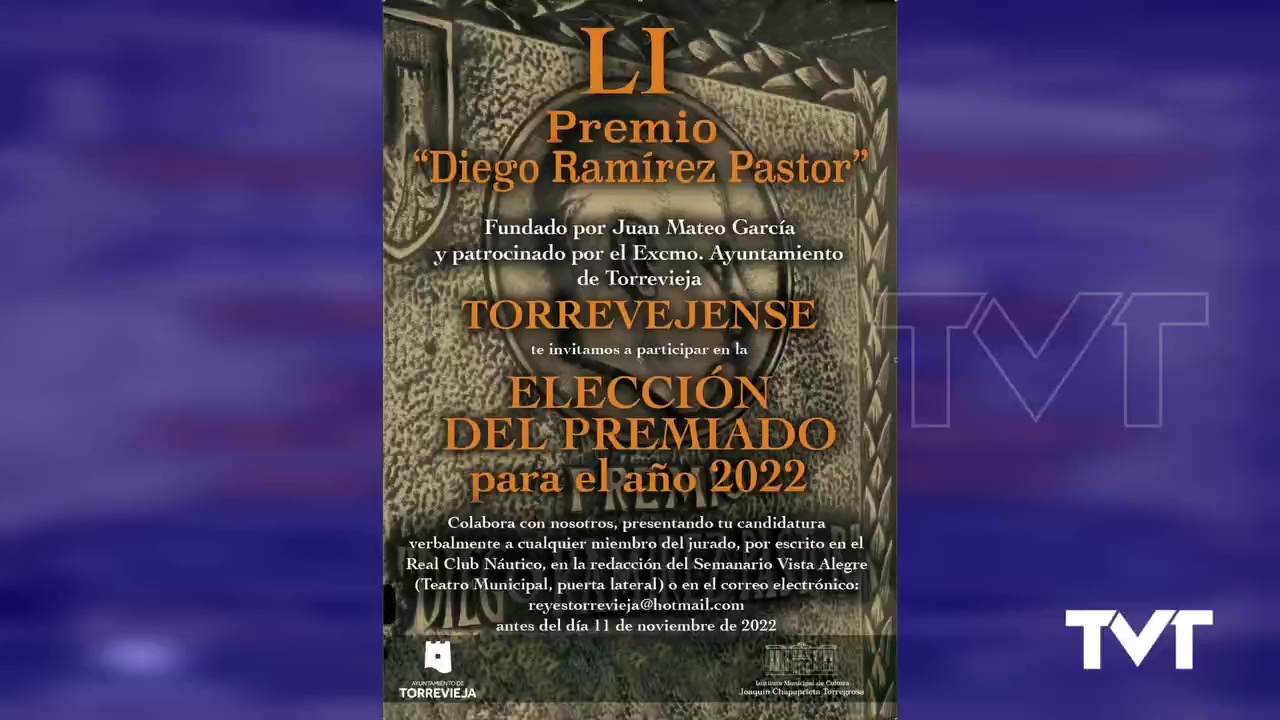 Imagen de Convocada la 51 edición del Premio Diego Ramírez Pastor