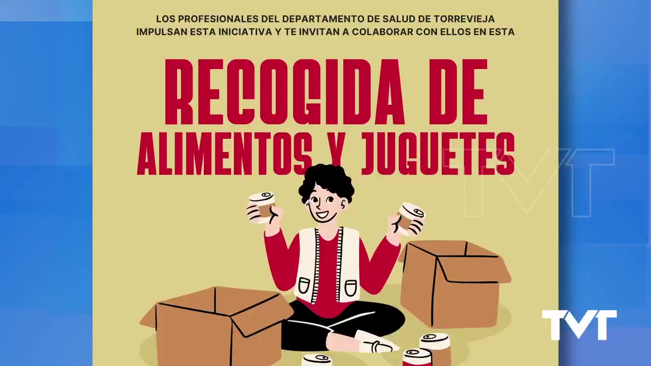Imagen de Profesionales del departamento de Torrevieja inician una campaña de recogida de alimentos y juguetes