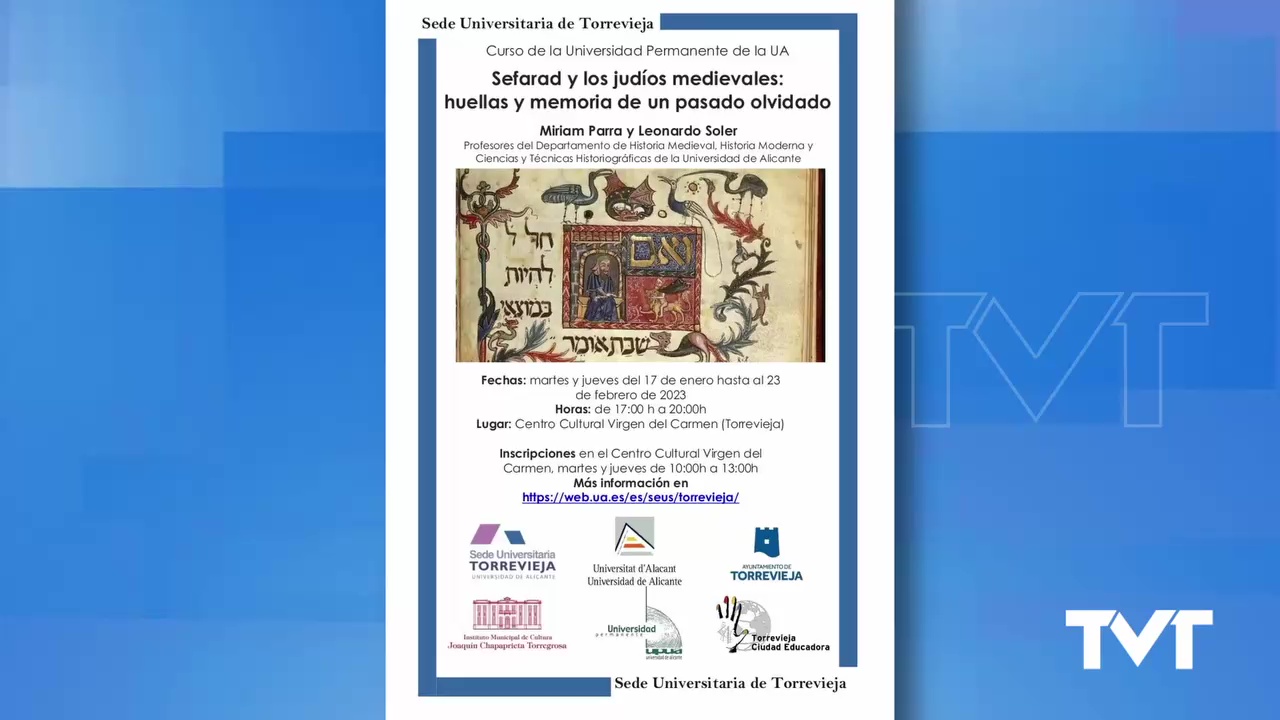 Imagen de La sede de la UA en Torrevieja programa un curso sobre la sociedad judía durante la Edad Media