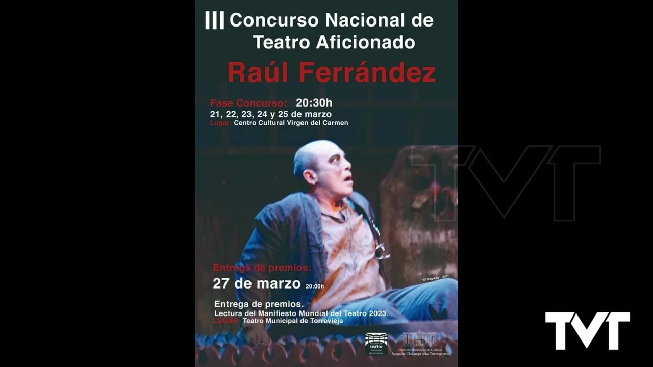 Imagen de El III Concurso Nacional de Teatro aficionado Raúl Ferrández se celebrará del 21 al 27 de marzo