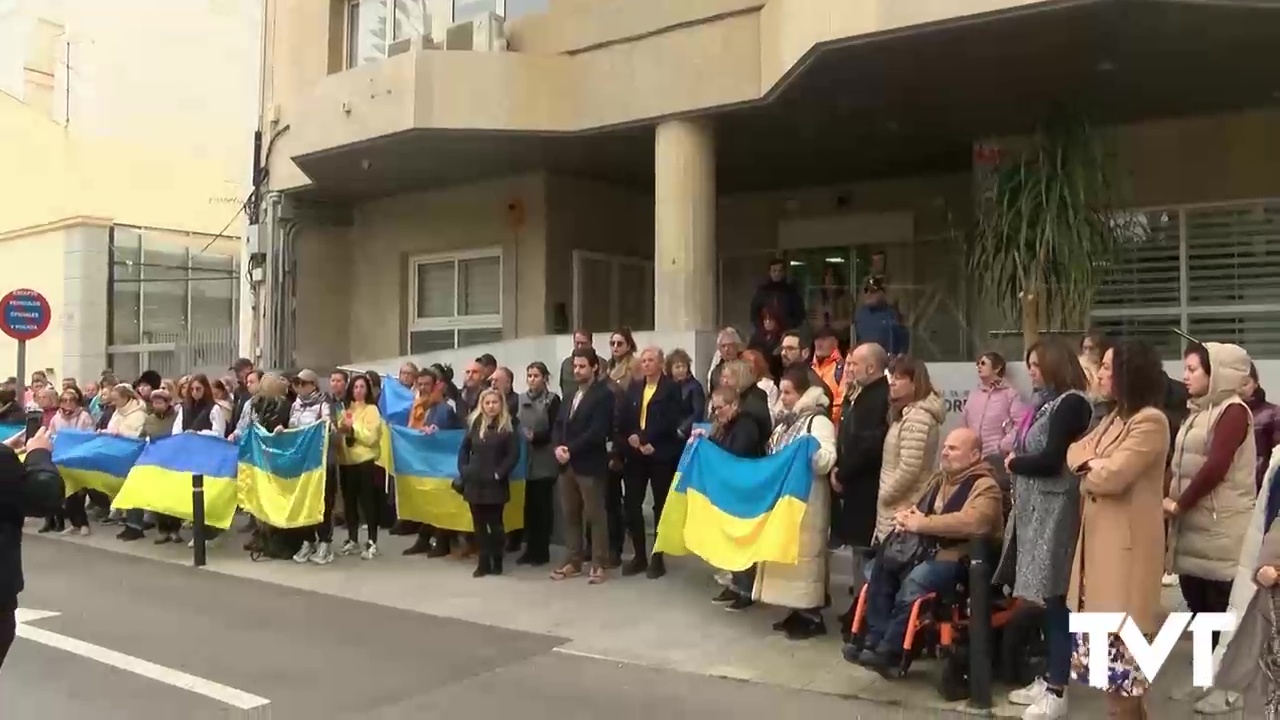 Imagen de Cinco minutos de silencio para condenar la invasión de Rusia a Ucrania cuando se cumple un año