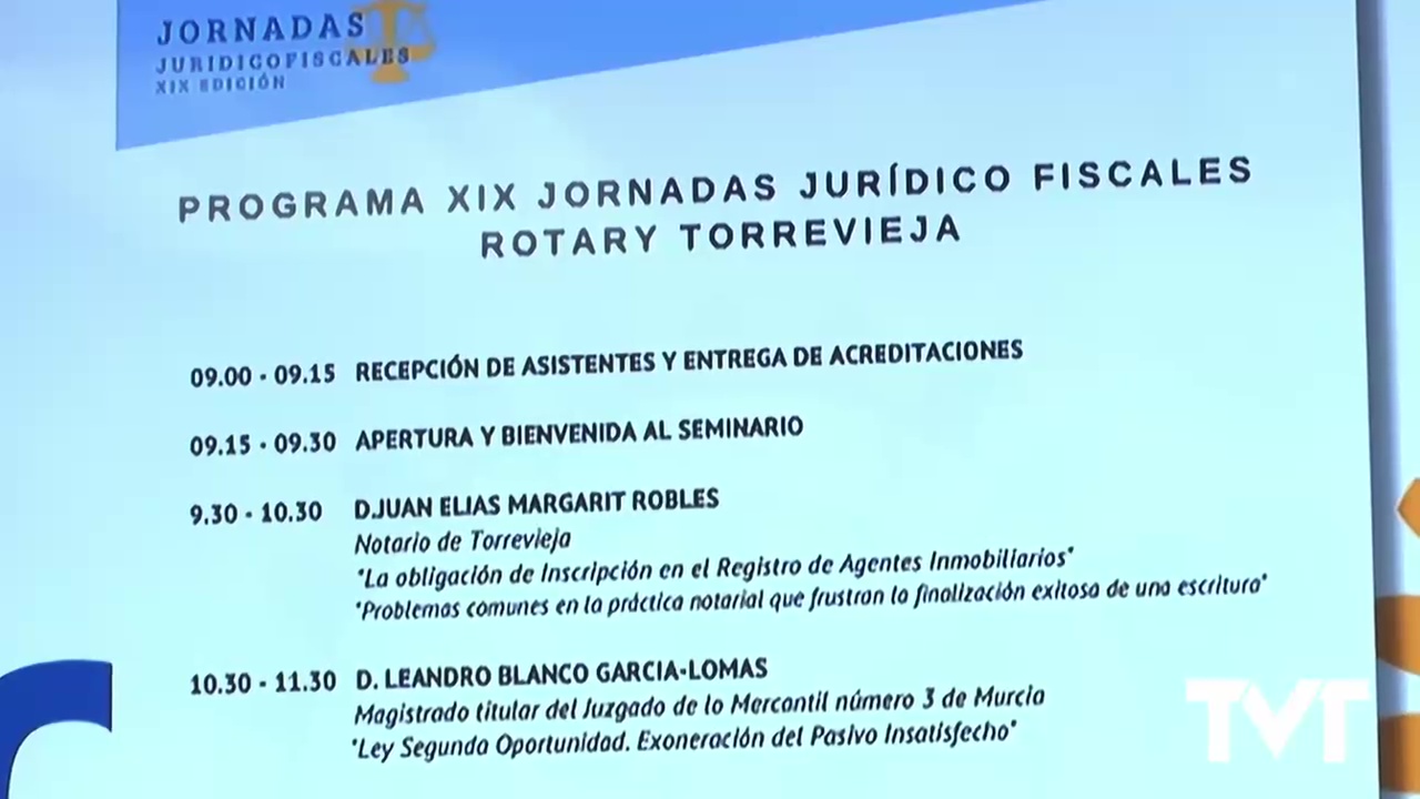 Imagen de El XIX Seminario Jurídico Fiscal de Torrevieja será celebrado el 17 de marzo