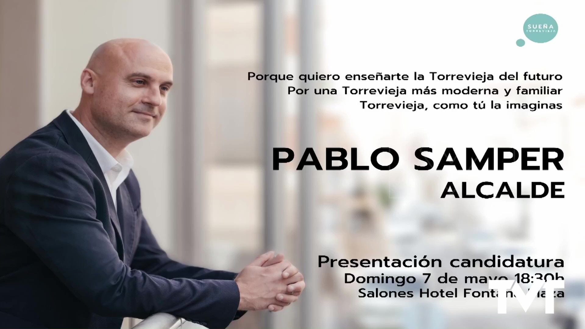 Imagen de Pablo Samper presenta su candidatura el 7 de mayo en el Hotel Fontana
