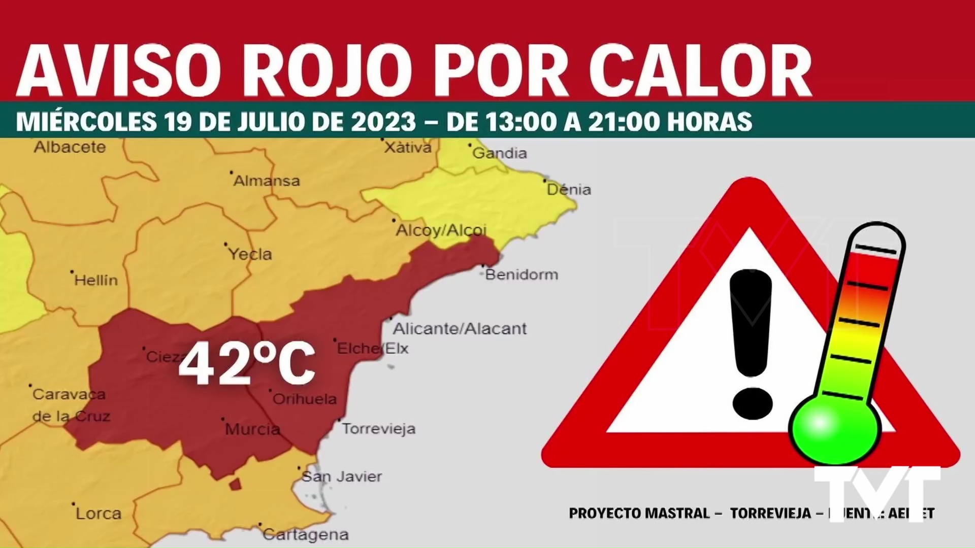 Imagen de AEMET activa aviso nivel rojo para el miércoles 19 de julio por altas temperaturas