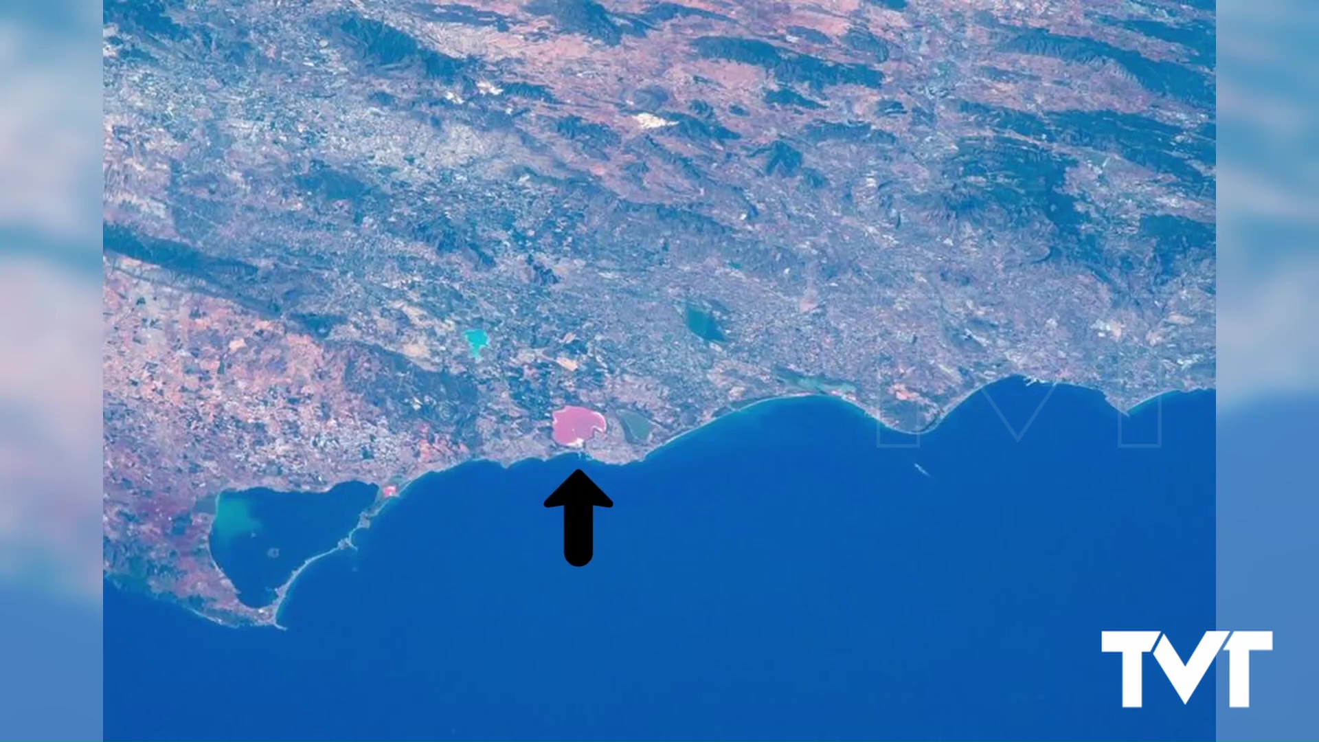 Imagen de Torrevieja desde la Estación Espacial