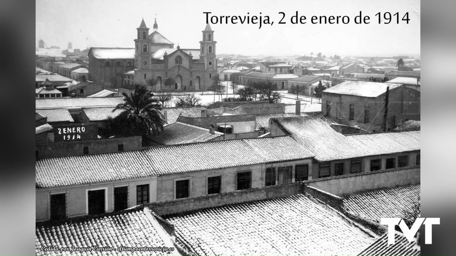 Imagen de Torrevieja amanecía con nieve tal día como hoy, 2 de enero, pero de hace 110 años 