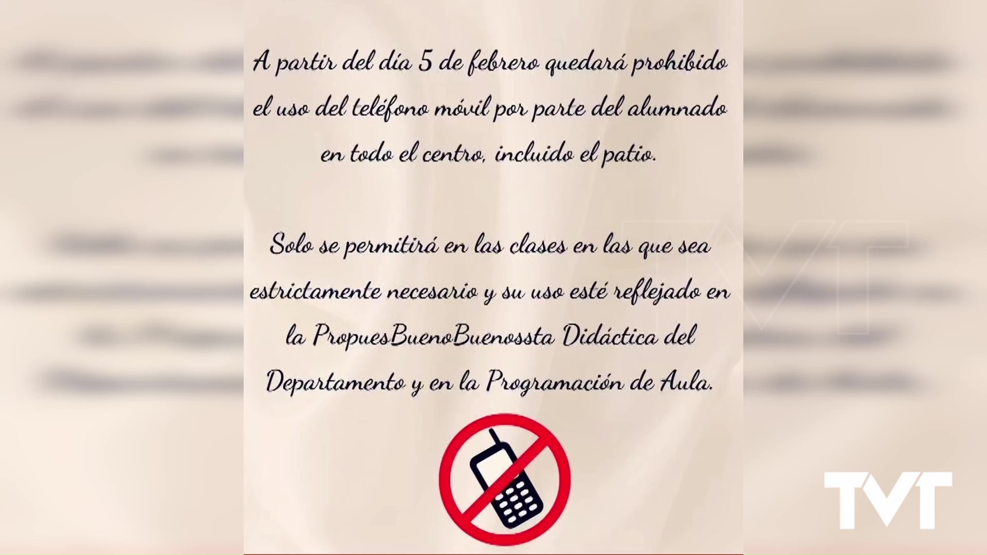 Imagen de El IES Nº1 Libertas prohibirá el uso del móvil al alumnado a partir del 5 de febrero 