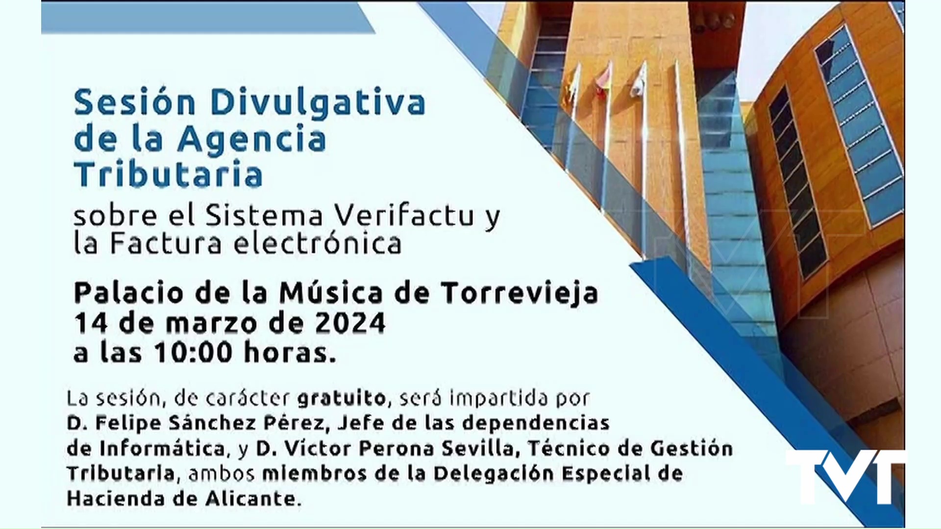 Imagen de El Palacio de la Música acoge una sesión divulgativa de la Agencia Tributaria sobre el Sistema Verifactu y la Factura electrónica