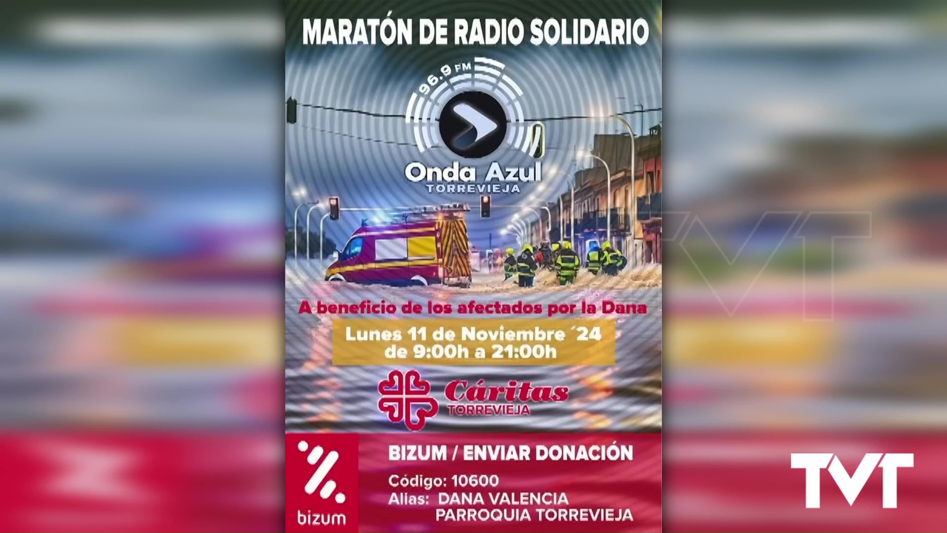 Imagen de Onda Azul Torrevieja y Cáritas organizan una maratón radiofónica solidaria de doce horas para los afectados por la Dana 